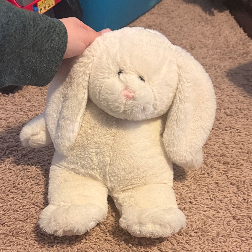 Soft Cream Bunny Toy for Small Pets